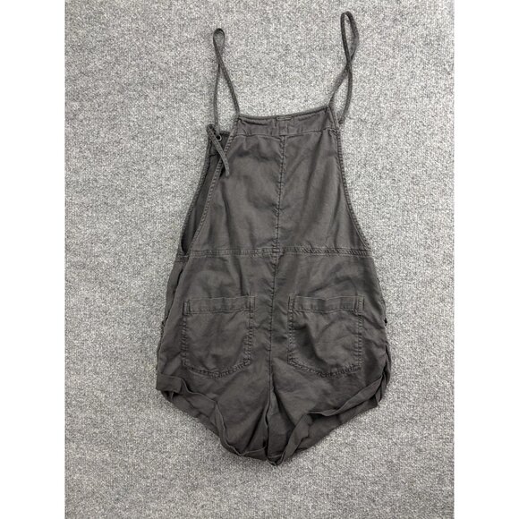 Billabong Romper Womens Small Medium Gray Overalls Shortalls Adjustable Straps - Picture 5 of 6